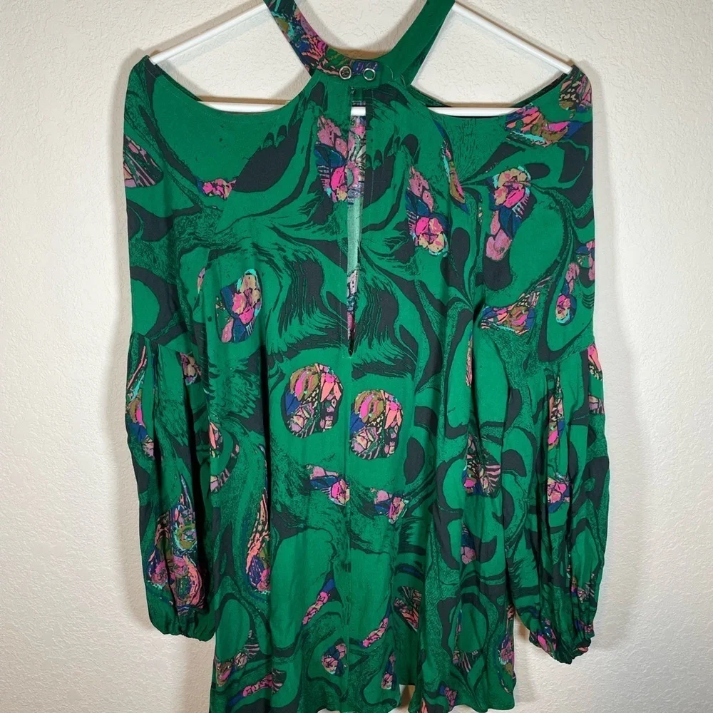 Free People Drift Away Printed Tunic Top